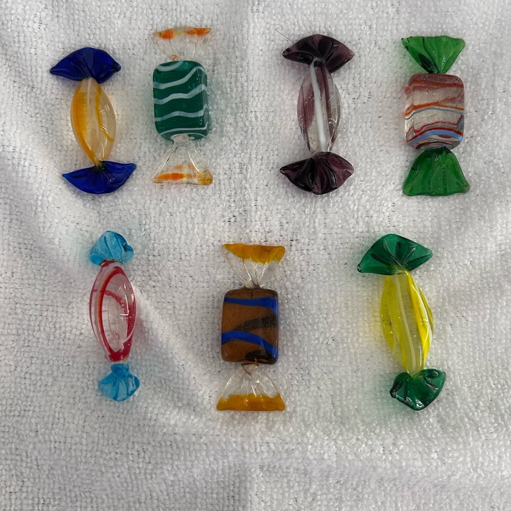 Colorful Glass Candy Decor Set